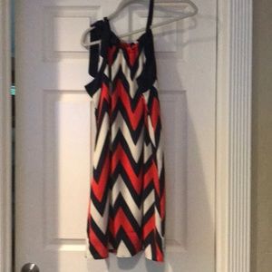 Chevron halter dress
